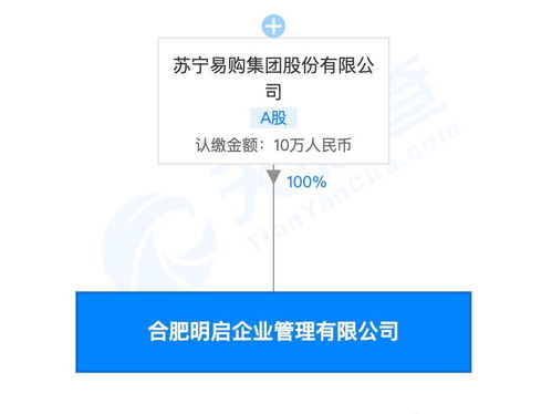 蘇寧成立全資子公司合肥明啟，聚焦企業管理與商務咨詢